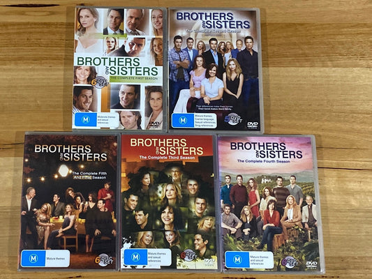 Brothers and Sisters Season 1-5 DVD Complete Set PAL 4 Pre-Owned VGC