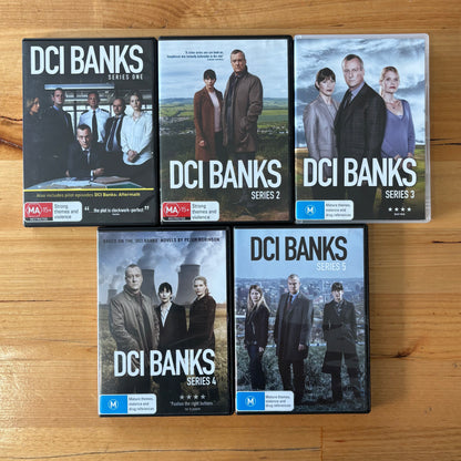 DCI Banks Series 1-5 Complete DVD British Detective Drama 2-Disc PAL 4 VGC