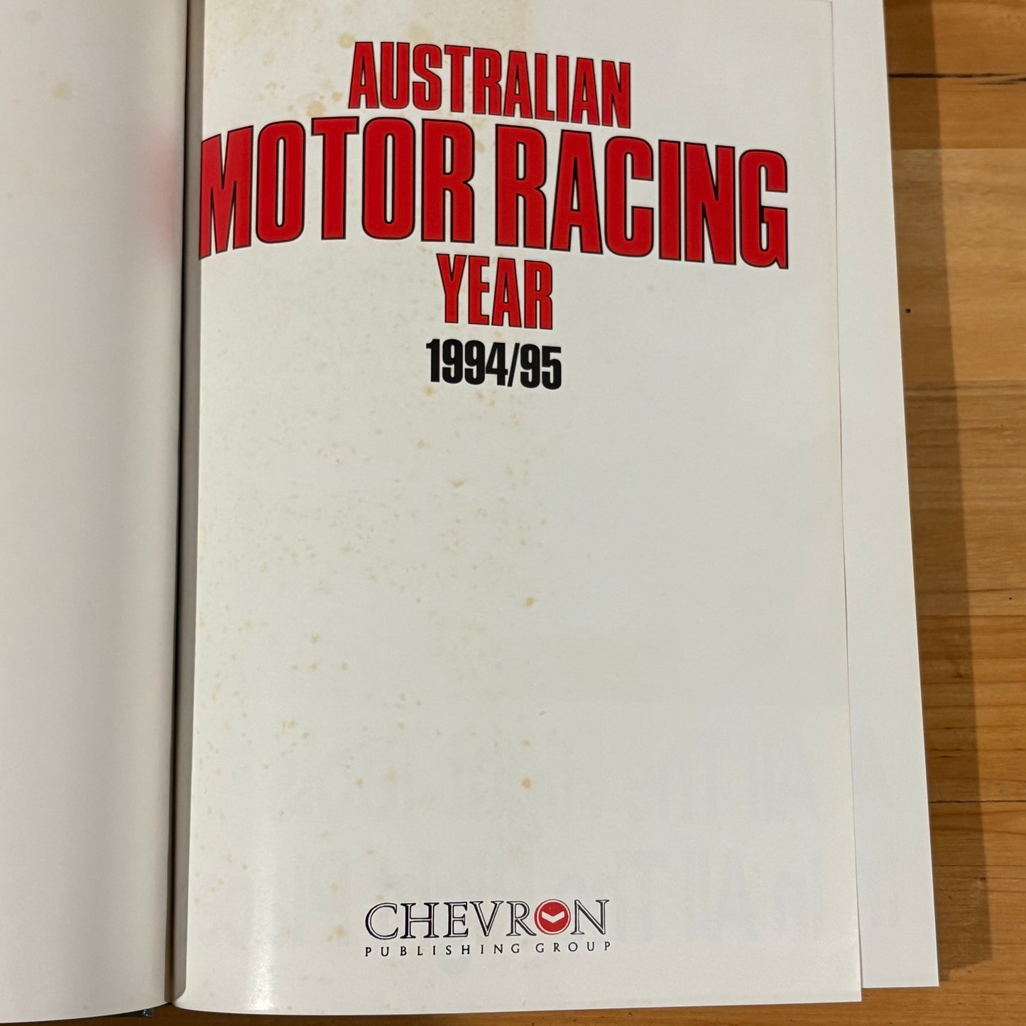 Australian Motor Racing Year 24 1994/95 Hardcover GD