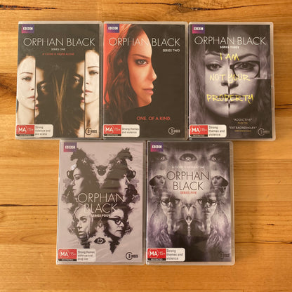 Orphan Black Series 1-5 Complete Set DVD BBC Drama PAL 4 VGC Series 4 is New