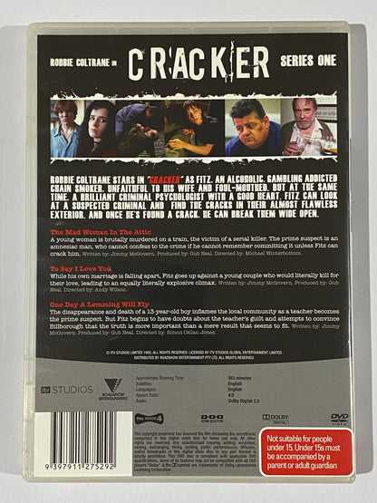 Cracker Series 1 DVD Robbie Coltrane ITV Crime Drama 3-Disc Set PAL 4 VGC