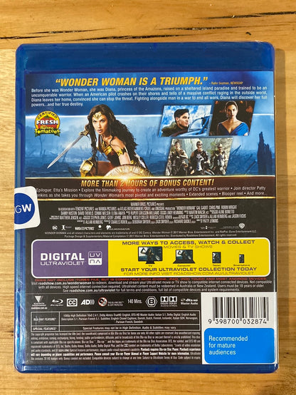 Wonder Woman Blu-Ray, Region B, Brand New Sealed