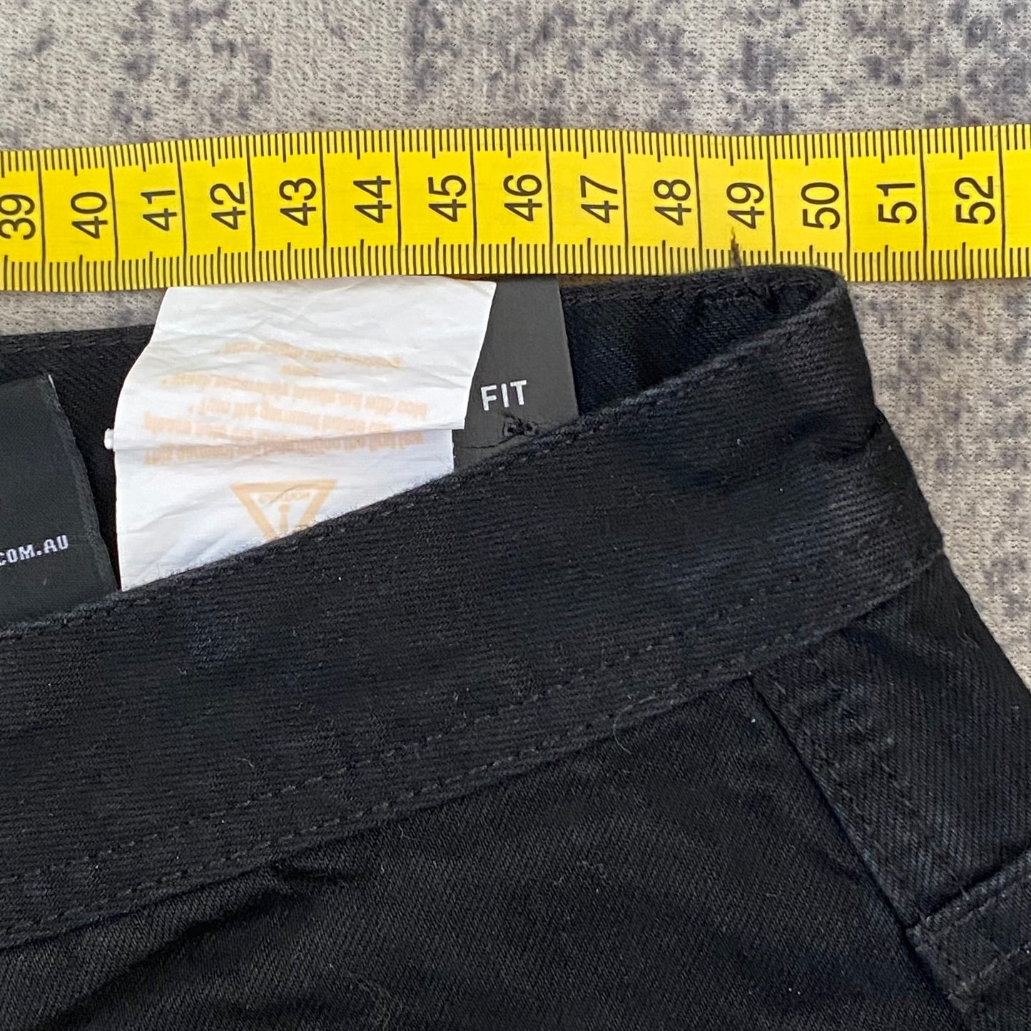 Tarocash Men’s Jeans Tapered Denim Black Size 42-inch Waist Zip Fly New With Tags