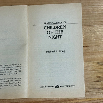 Children Of The Night Space Mavericks 2 by Michael Kring Paperback 1981