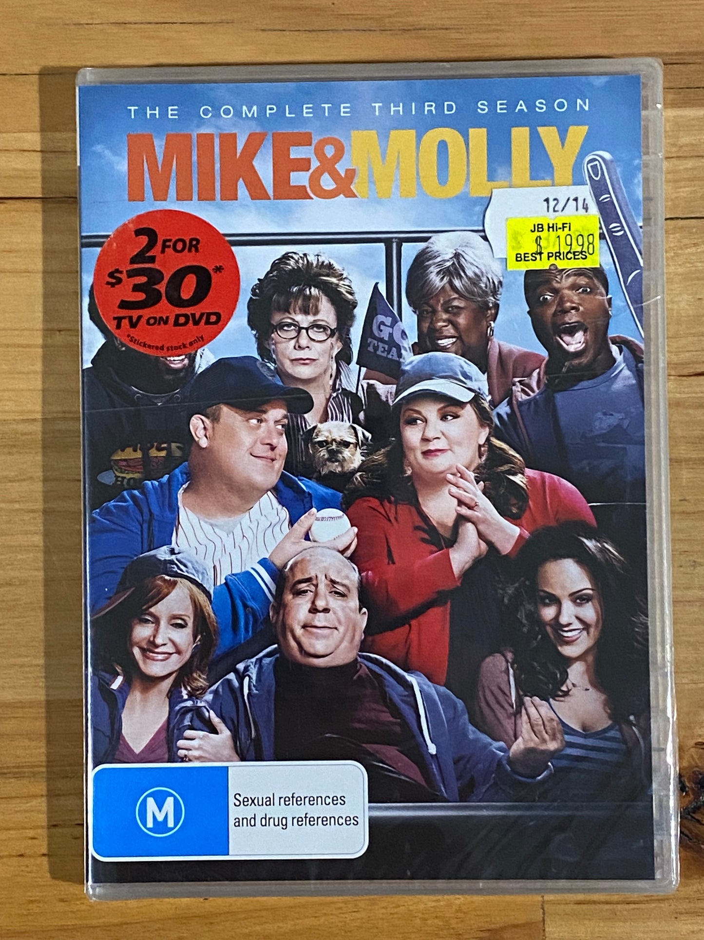 Mike And Molly Season 1-4 DVD US Comedy 3-Disc PAL 4 VGC Season 3 Sealed