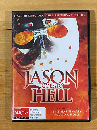 Jason Goes To Hell The Final Friday DVD PAL 4 VGC