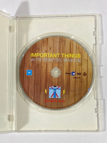 Important Things With Demetri Martin DVD Season One PAL 4 VGC