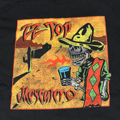 ZZ Top Mescalero Album Cover T-Shirt Retro Style Black Size XL