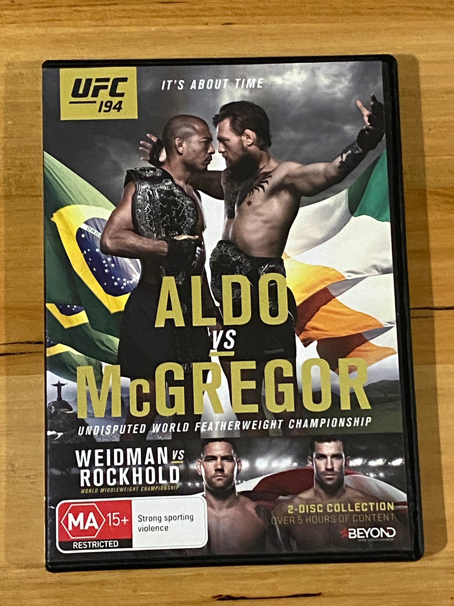 UFC DVD 3 Pack UFC 191 UFC 194 Benson Henderson Rising Up PAL 4 VGC