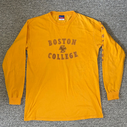 Champion Boston College Orange Long Sleeve Shirt Sports Size M