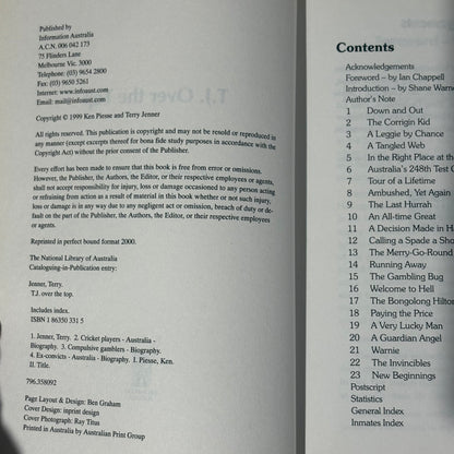 T.J. Over The Top Terry Jenner Biography Paperback GD