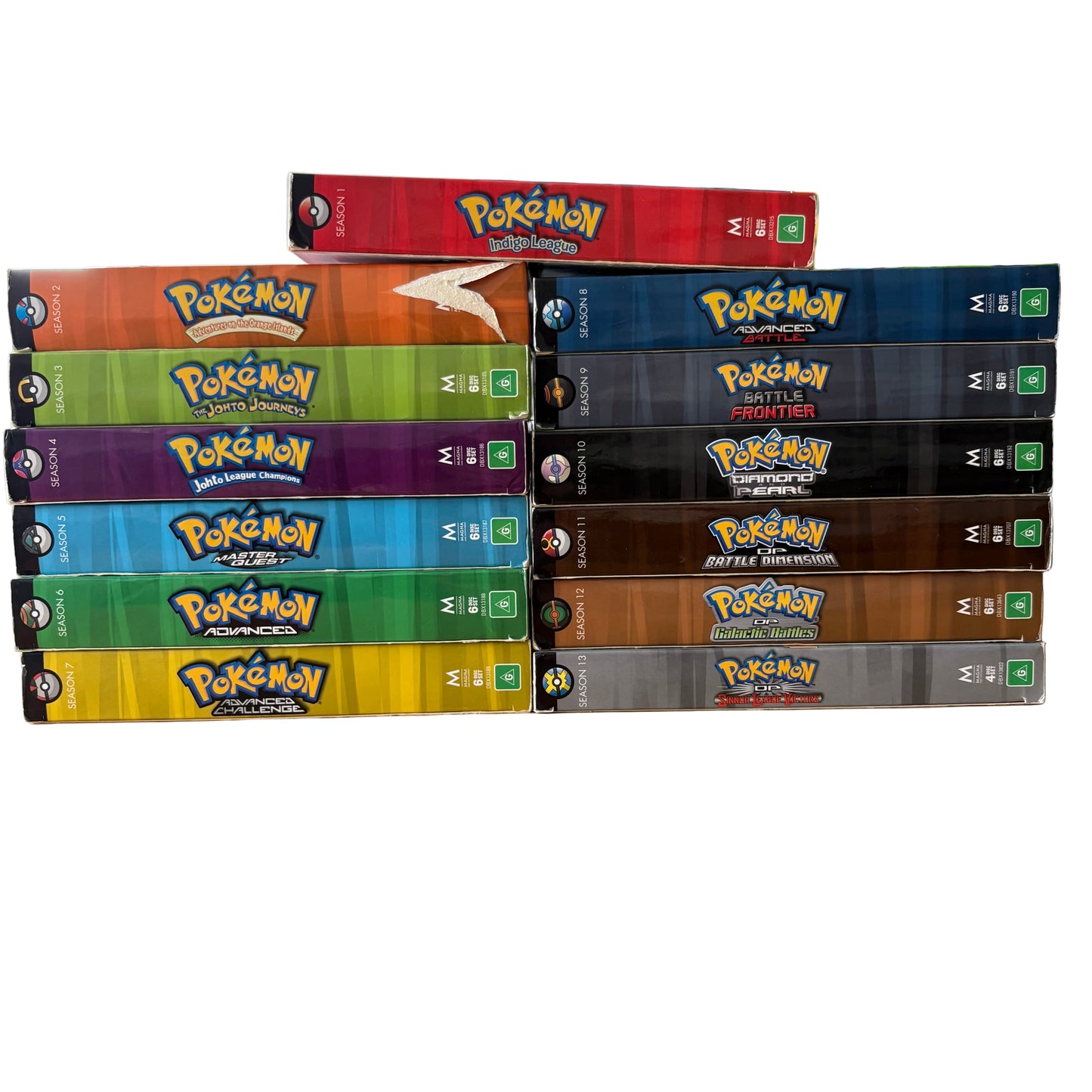 Pokémon DVD Seasons 1-13 Complete Set Animation VGC