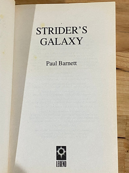 Strider's Galaxy by Paul Barnett 1997 Paperback GD