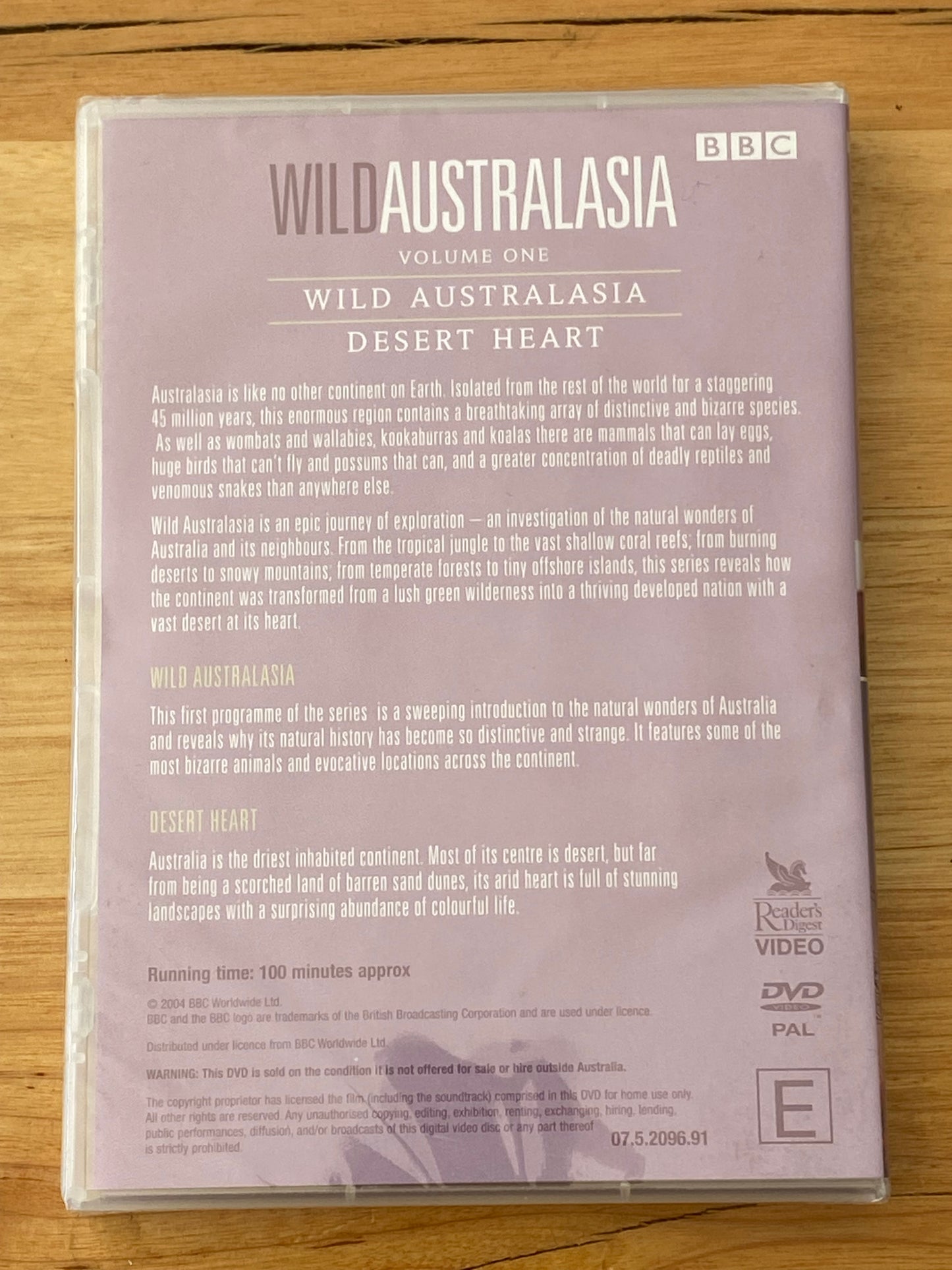 Wild Australasia Volume 1 DVD BBC PAL 4 New Sealed