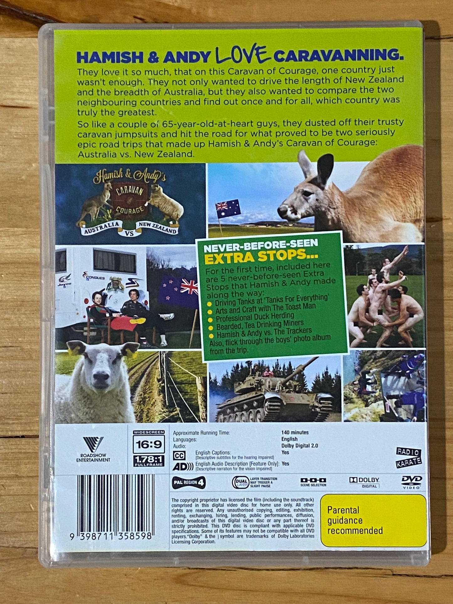 Hamish and Andy Gap Year & Caravan Of Courage DVD x 5 PAL 4 VGC