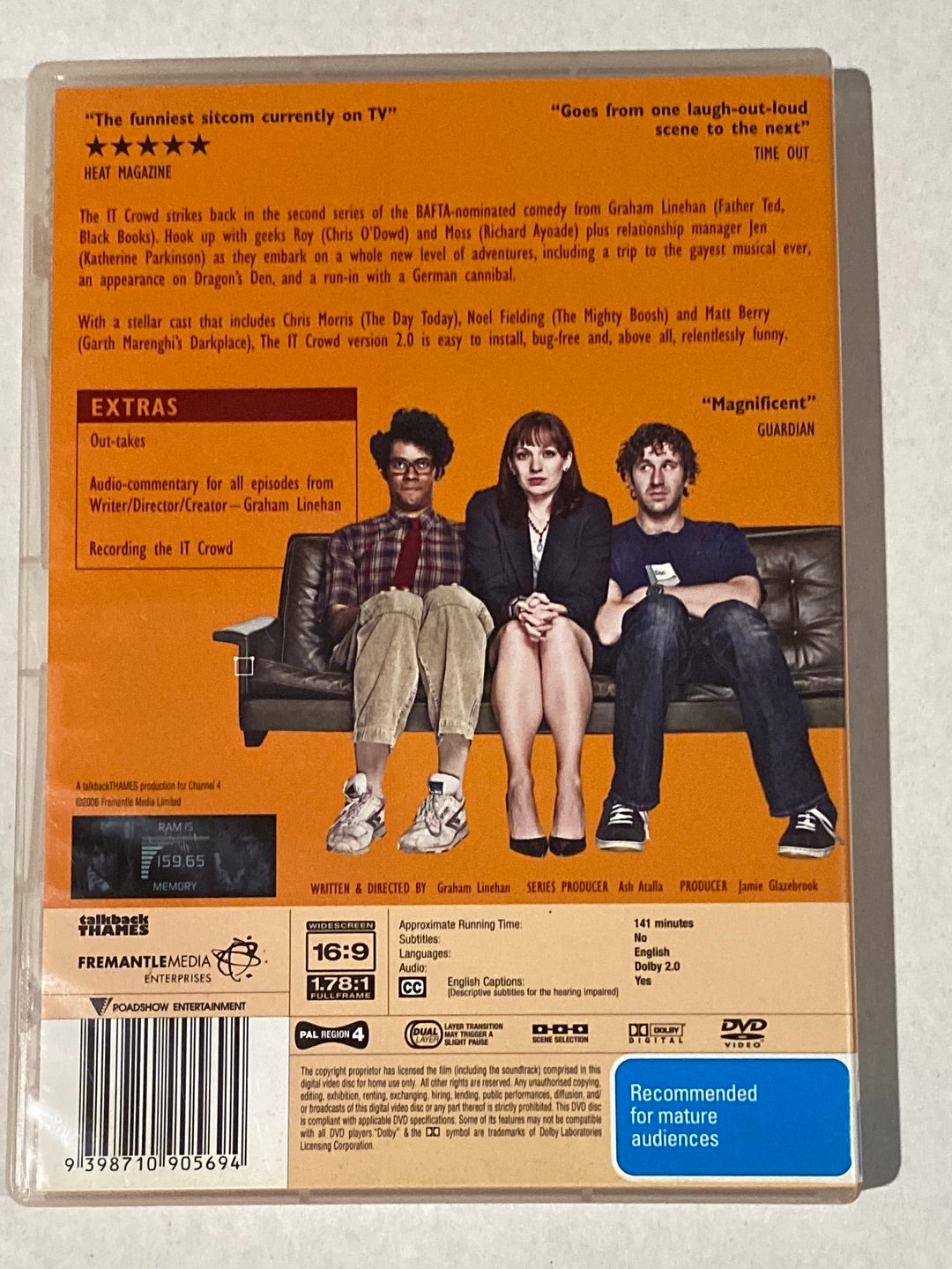 The IT Crowd DVD All Four Seasons PAL 4 Channel 4 British Comedy VGC