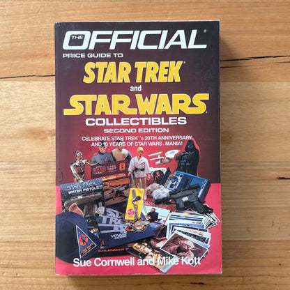 Official Price Guide Star Trek and Star Wars Collectibles 2nd Ed Paperback VTG