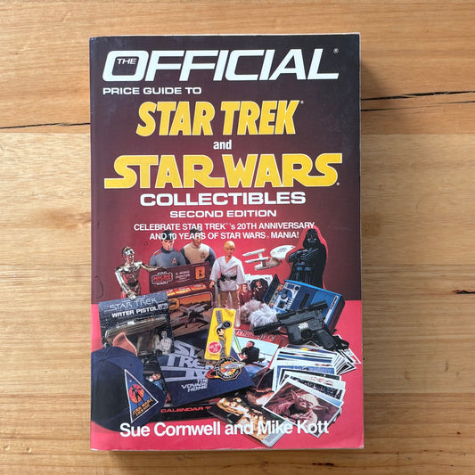 Official Price Guide Star Trek and Star Wars Collectibles 2nd Ed Paperback VTG