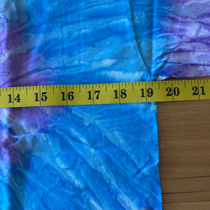 Jamaica No Problem Tie-Dye T-Shirt Blue Purple Short Sleeve Size Medium