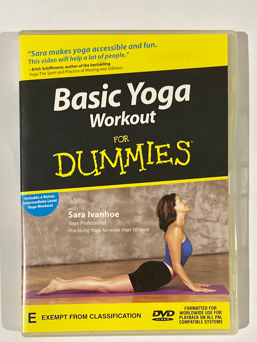 Basic Yoga Workout For Dummies with Sarah Ivanhoe DVD 2 Pack VGC