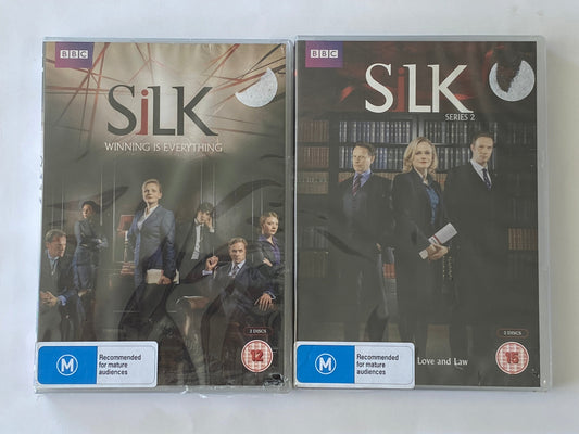 Silk Series 1+2 DVD BBC TV Drama 2-Disc Set PAL 2,4 New Sealed