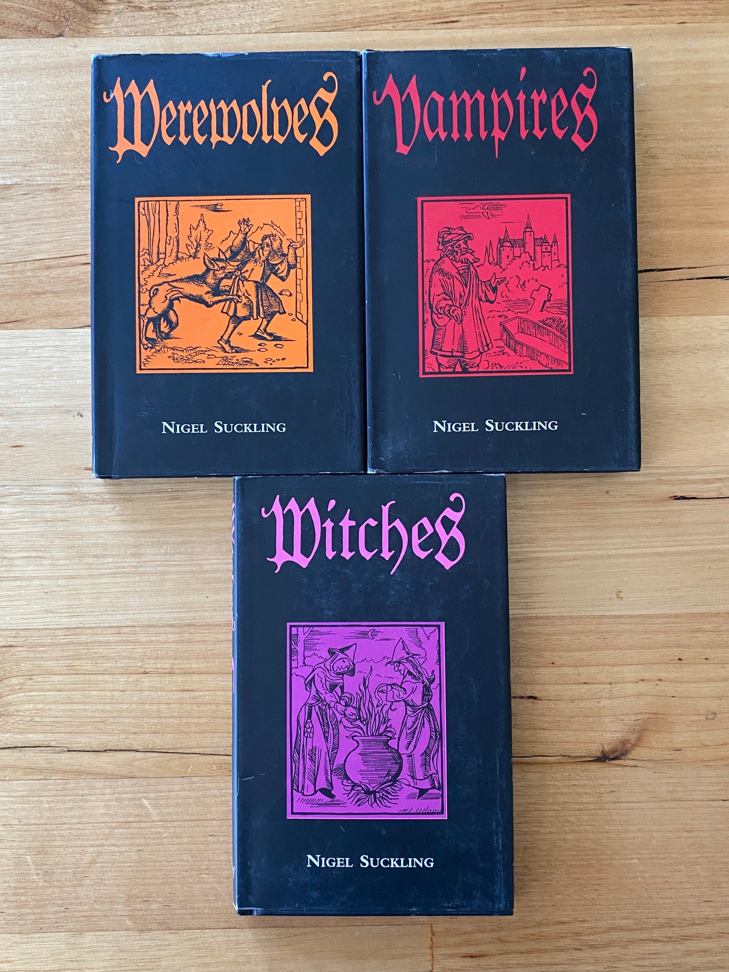 Vampires Werewolves Witches Books by Nigel Suckling 3 x Hardcover Bundle GD