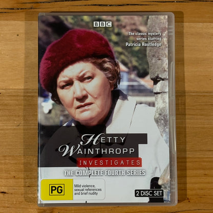Hetty Wainthropp Investigates Complete Fourth Series DVD PAL 4 VGC