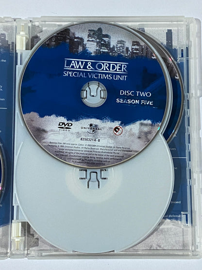 Law And Order SVU Season 5 DVD 6-Disc PAL 2,4,5 VGC