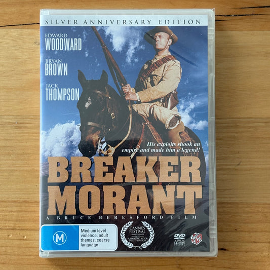 Breaker Morant Silver Anniversary Edition DVD Edward Woodward PAL 4 New Sealed