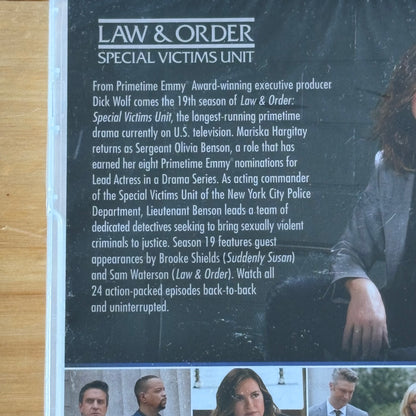 Law & Order SVU Season 19 DVD 4-Disc Set PAL 2,4 New Sealed
