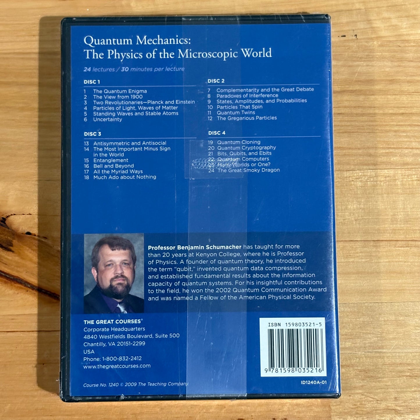 Quantum Mechanics The Physics of the Microscopic World DVD and Course Book New Sealed