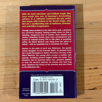 The Witch's Daughter R.A. Salvatore Fantasy Paperback 1999 GD