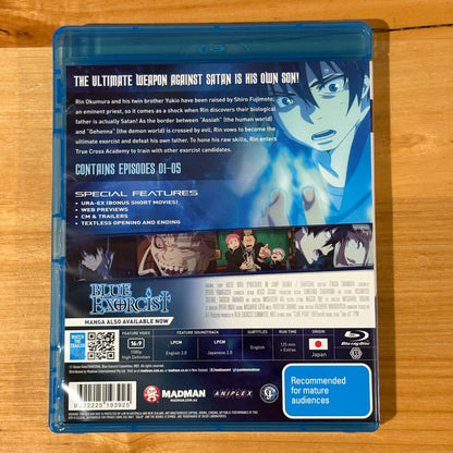 Blue Exorcist Collector's Edition Boxset Blu-Ray Anime Reg B VGC