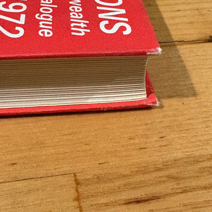 Stanley Gibbons British Commonwealth Stamp Catalogue 1972 Hardcover GD