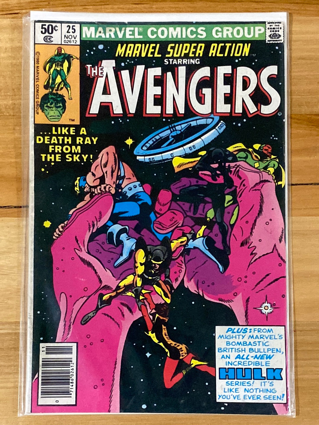 MARVEL SUPER ACTION (1977) STARRING THE AVENGERS #25, 31-37 (FN)