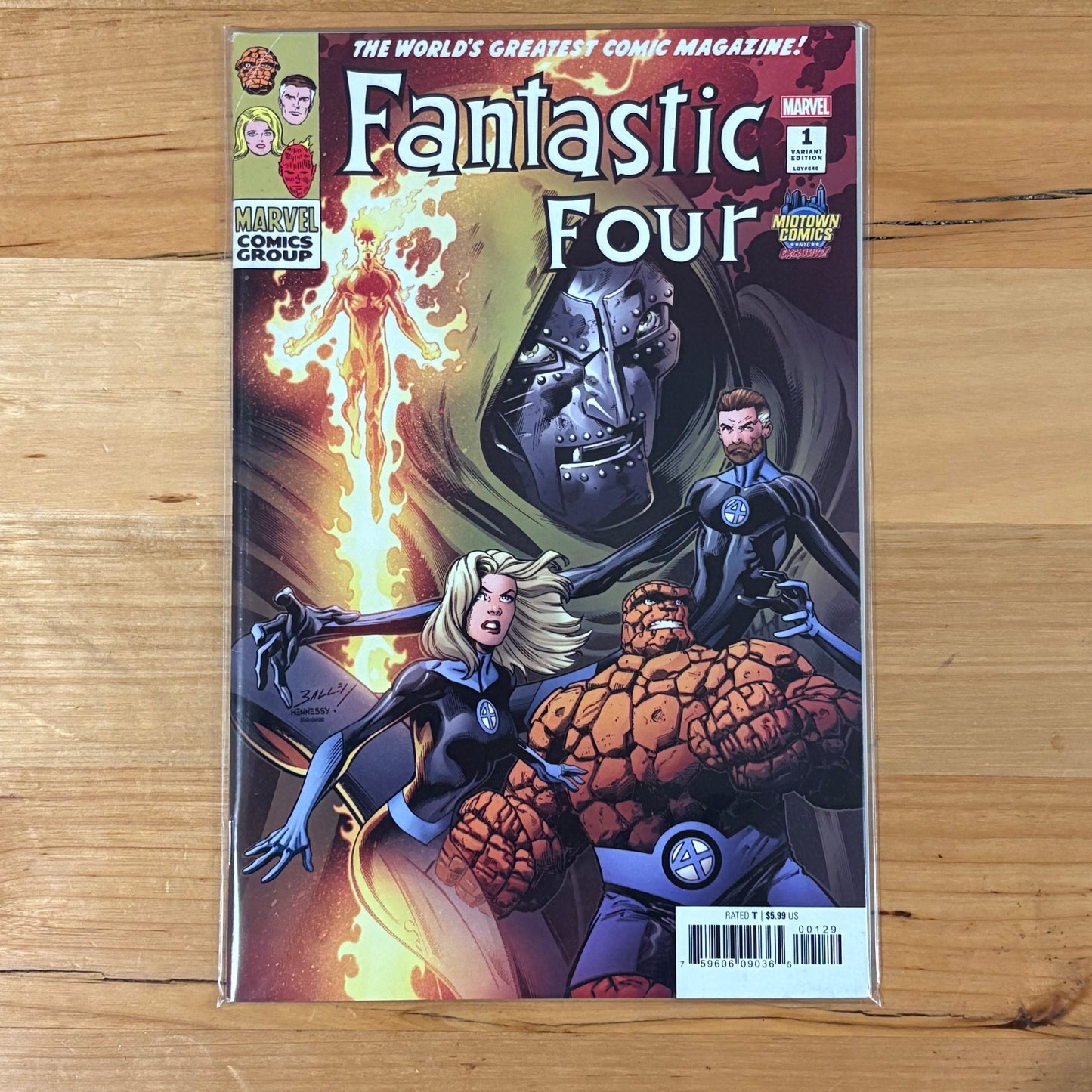 Fantastic Four (2018) #1 Midtown Comics Mark Bagley Exclusive Variant
