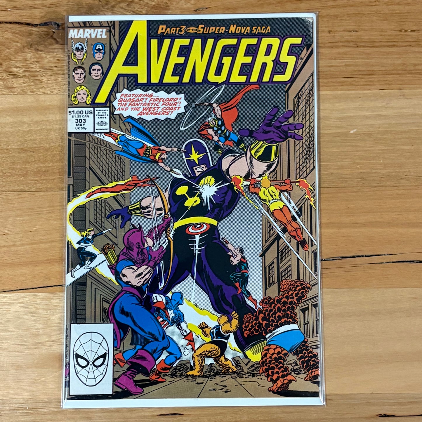 The Avengers #301-303 Complete Super Nova Saga 1989 VF