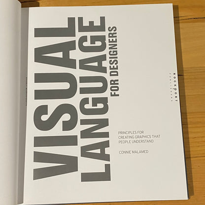 Visual Language for Designers by Connie Malamed Hardcover 2009 GD