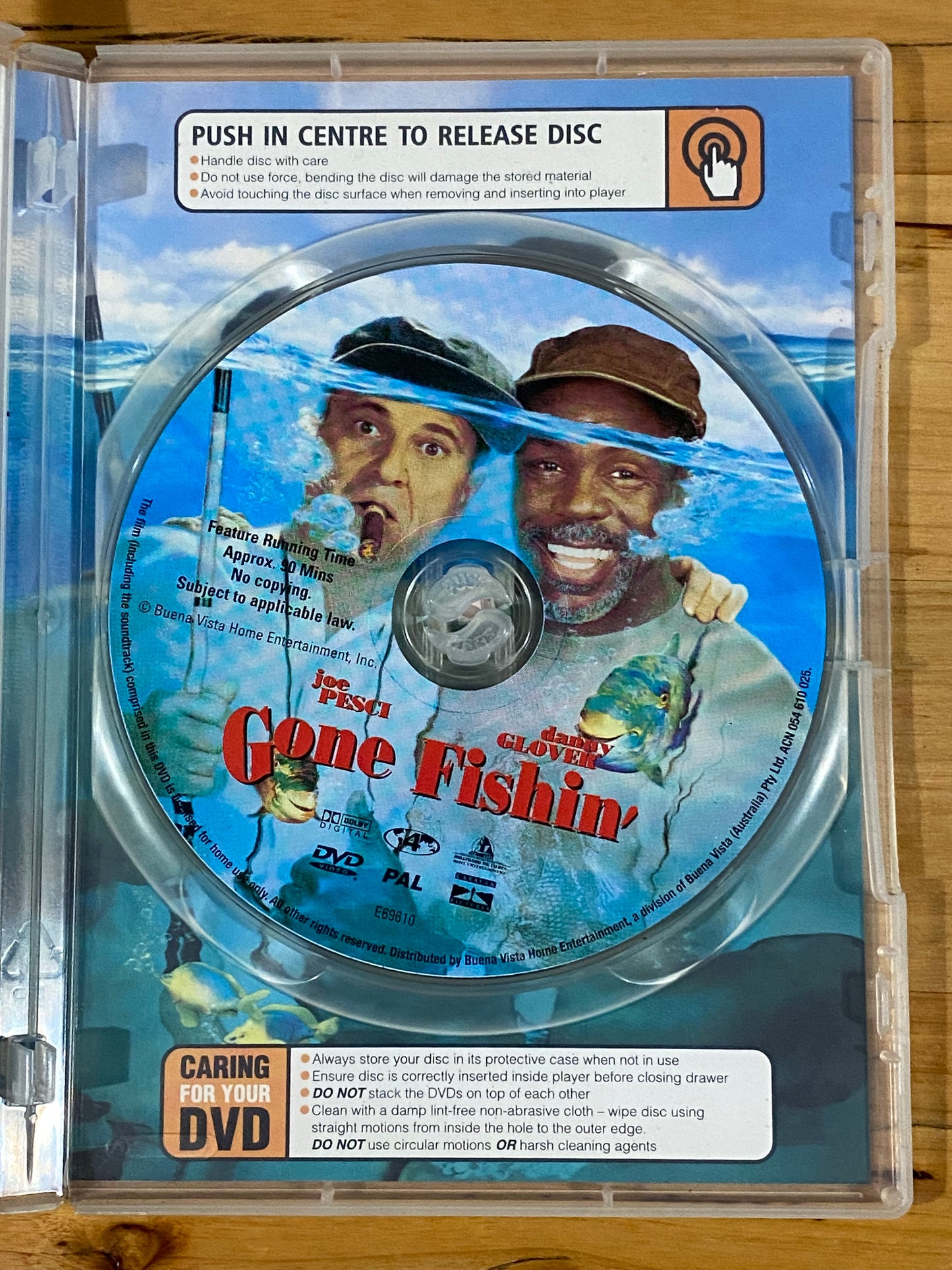 Gone Fishin' DVD Joe Pesci Danny Glover PAL 4 VGC