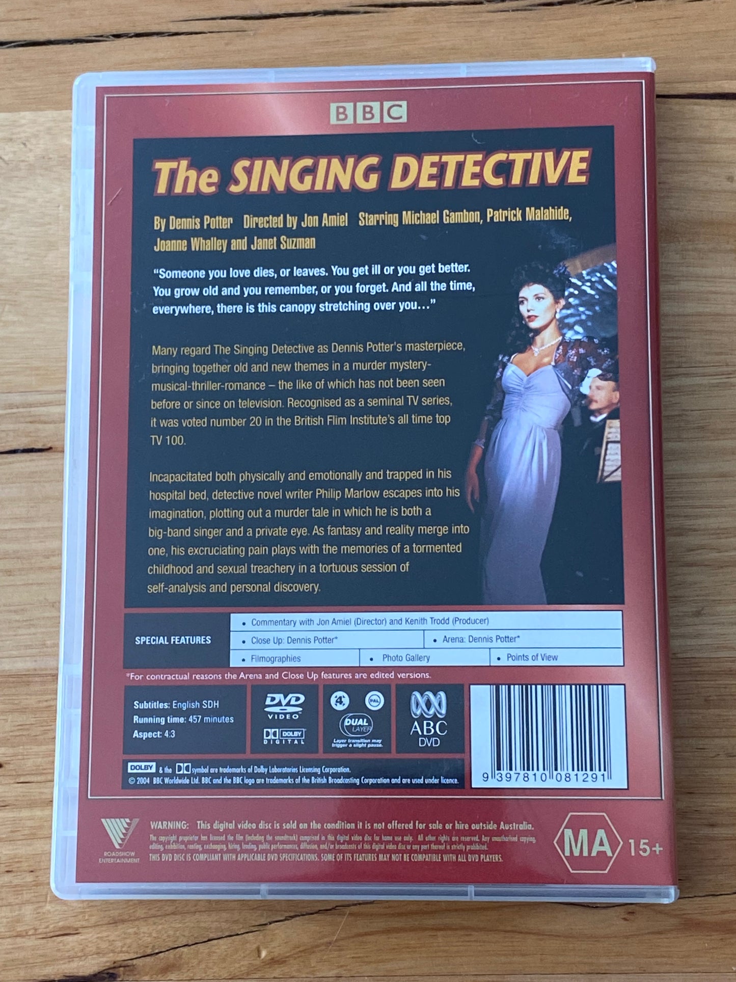 The Singing Detective DVD BBC Drama 3-Disc Set PAL 4 VGC