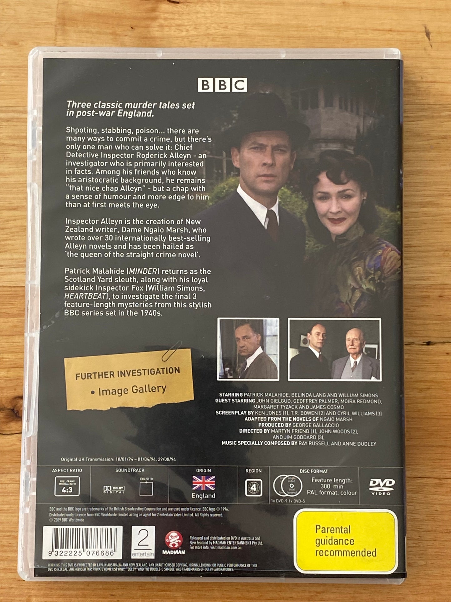 Inspector Alleyn Complete Second Series DVD BBC Drama 2-Disc PAL 4 VGC