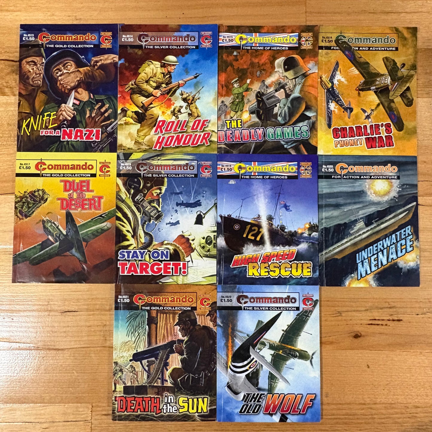 Commando War Comics x 10 Bundle Printed 2012 DC Thomson 051