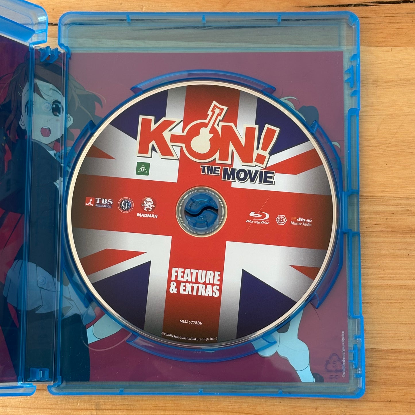 K-On! The Movie Blu-Ray Anime A London Adventure Awaits! Region B VGC