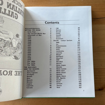 Mick Walker's Italian Classic Gallery The Road Bikes Hardcover 1991 GD