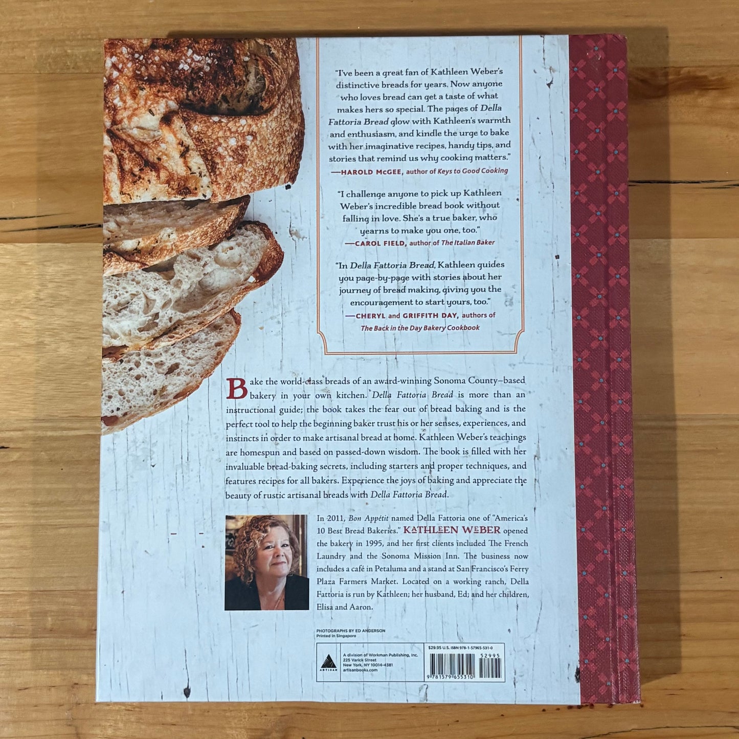 Della Fattoria Bread 63 Foolproof Recipes by Kathleen Weber Hardcover 2014 GD