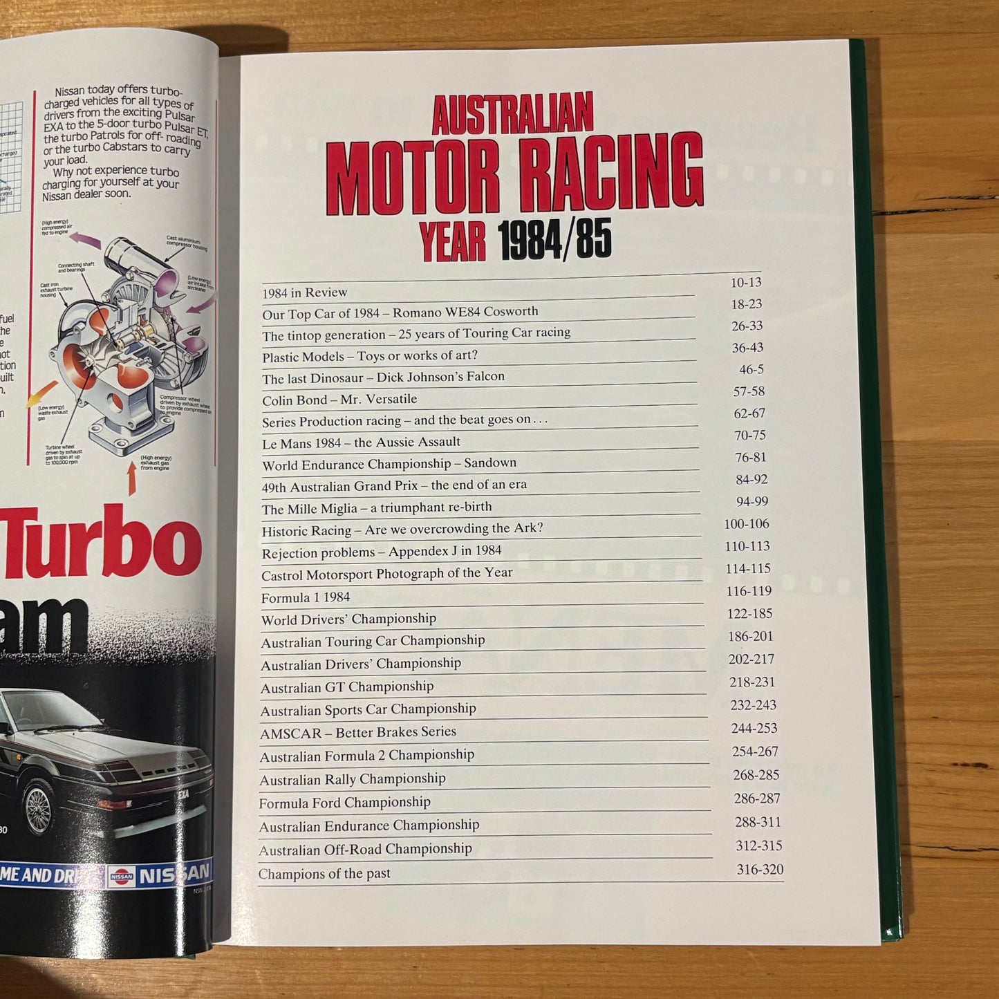 Australian Motor Racing Year 14 1984/85 Hardcover GD