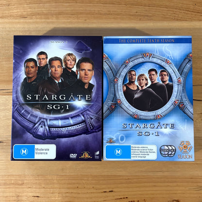 Stargate SG-1 Seasons 9 and 10 DVD Sci-fi Box-Sets PAL 4 VGC
