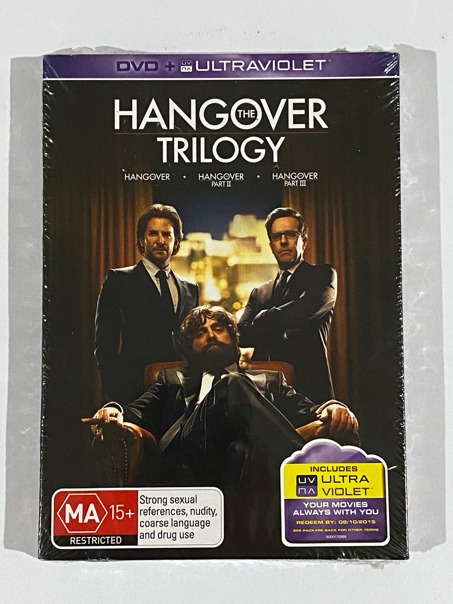 The Hangover Trilogy DVD & Ultraviolet 3-Disc Set PAL 4 New Sealed