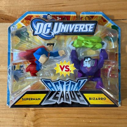 DC Universe Action League Superman vs Bizarro 2011 New Sealed