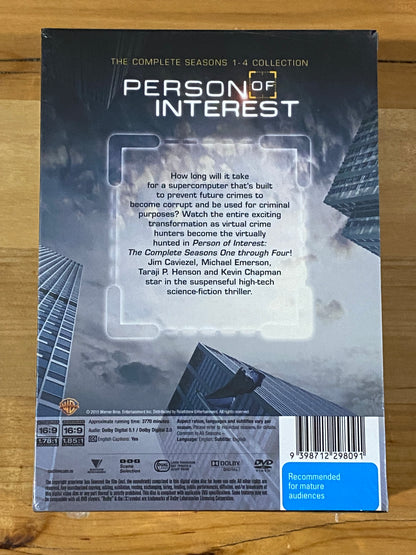 Person Of Interest Season 1-4 DVD Box Set PAL 4 New Sealed